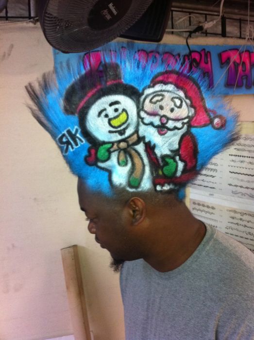 ирокез,реклама на голове, Джозеф Гэзми