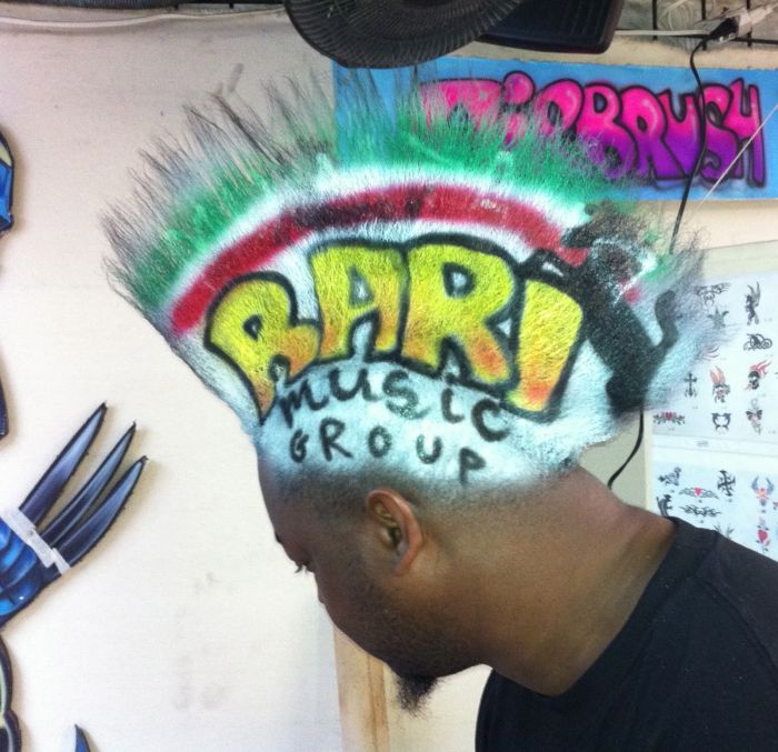 ирокез,реклама на голове, Джозеф Гэзми