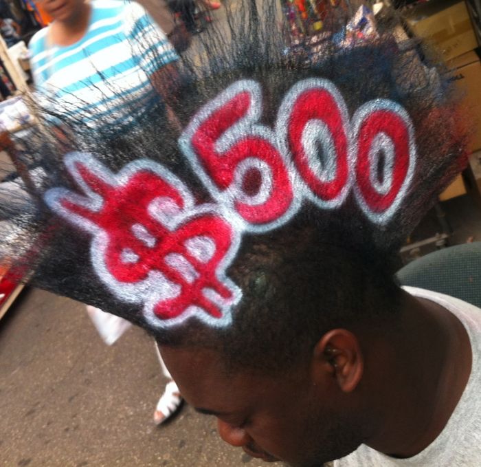 ирокез,реклама на голове, Джозеф Гэзми