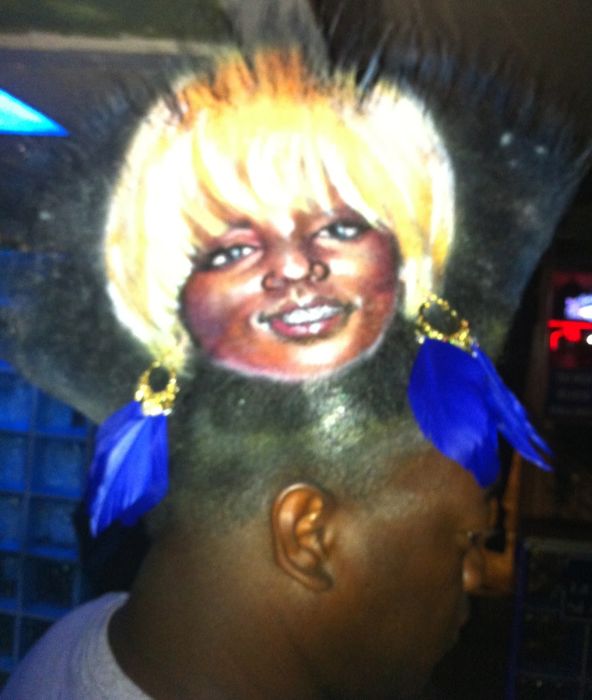 ирокез,реклама на голове, Джозеф Гэзми