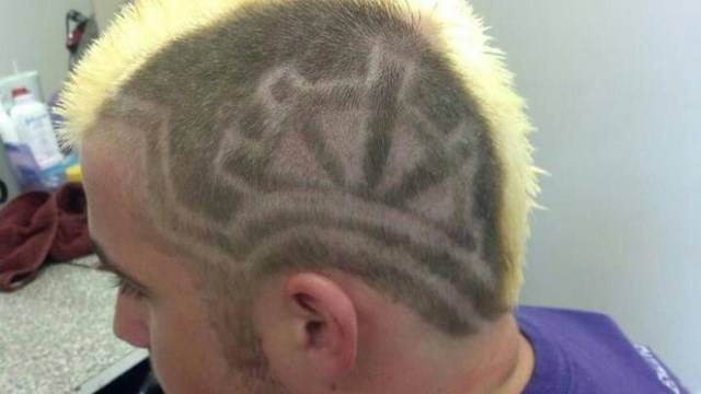 Необычные, выстриженные, узоры,на голове, модники, модные, прически