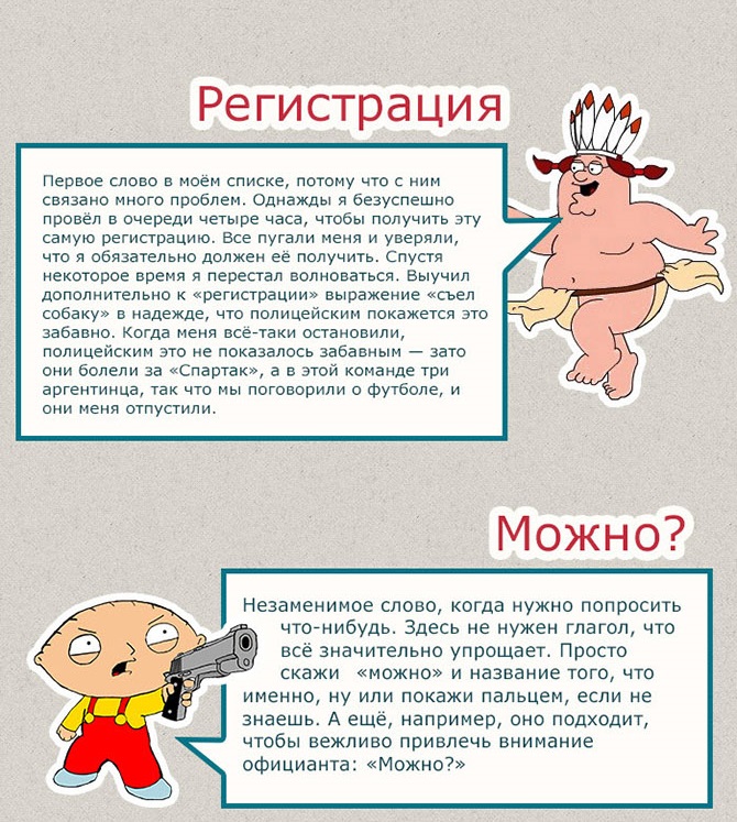 Русские слова в картинках для иностранцев