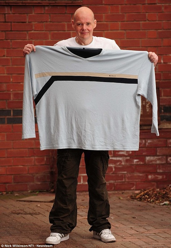 он смог, мужчина очень похудел