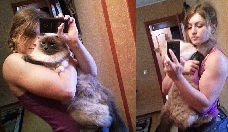 Юлия Винс - красивая русская девушка с накаченным телом Юлия Винс, красивая, русская, девушка, накаченное, тело, руки, паурелифтинг