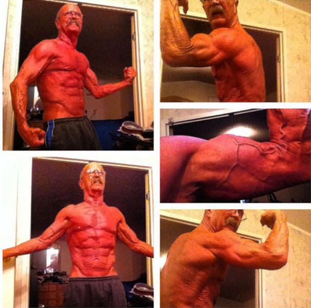 Из старика, спортсмен, воркаут, качок, спорт, турникмен