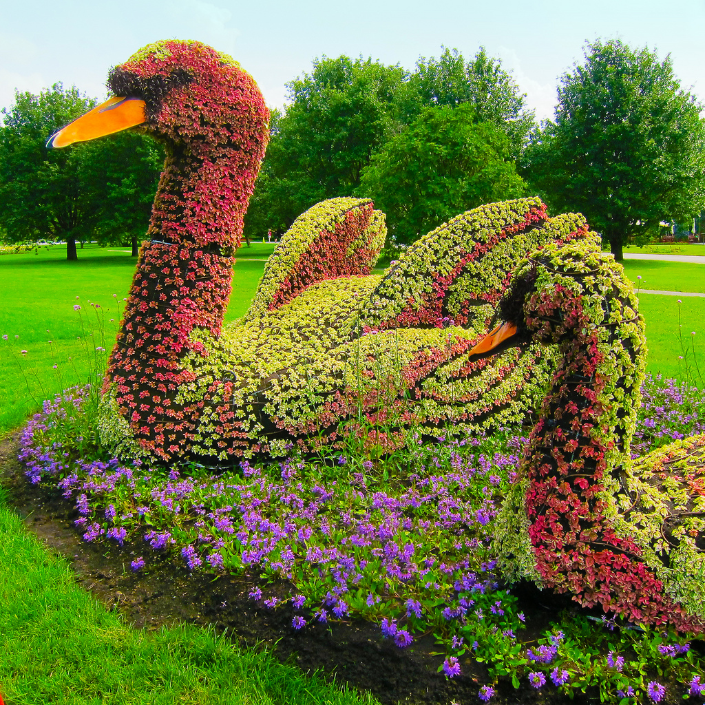 скульптуры из растений, фестиваль в Монреале, Mosaicultures Internationales de Montreal 2013