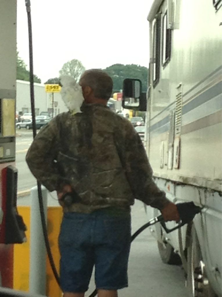 Чего только не увидишь на американских заправках Смешные ,случаи, фотографии, американские заправки