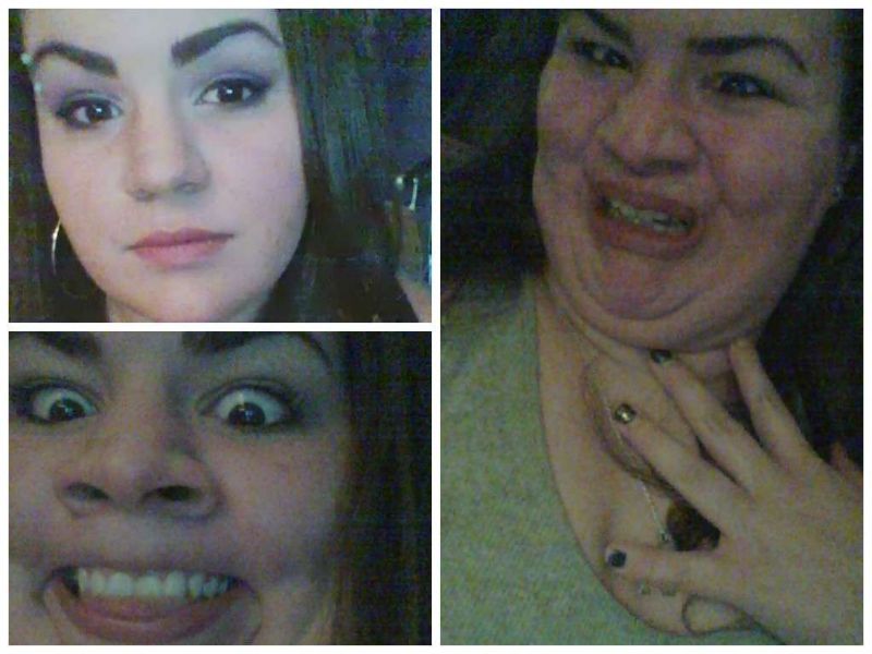 Симпатичные девушки корчат смешные рожи, девушки дурачатся