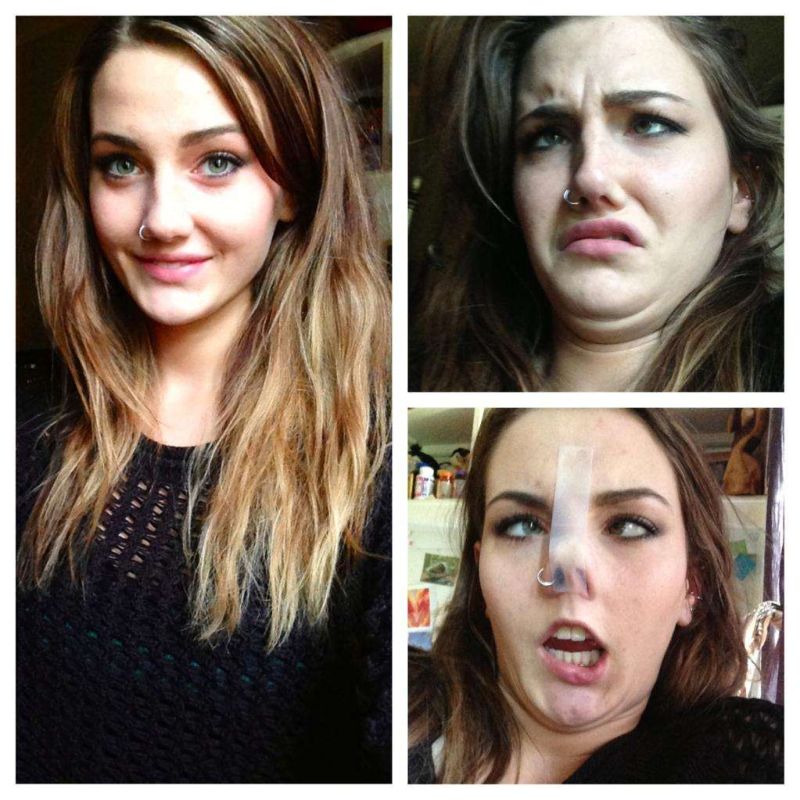 Симпатичные девушки корчат смешные рожи, девушки дурачатся