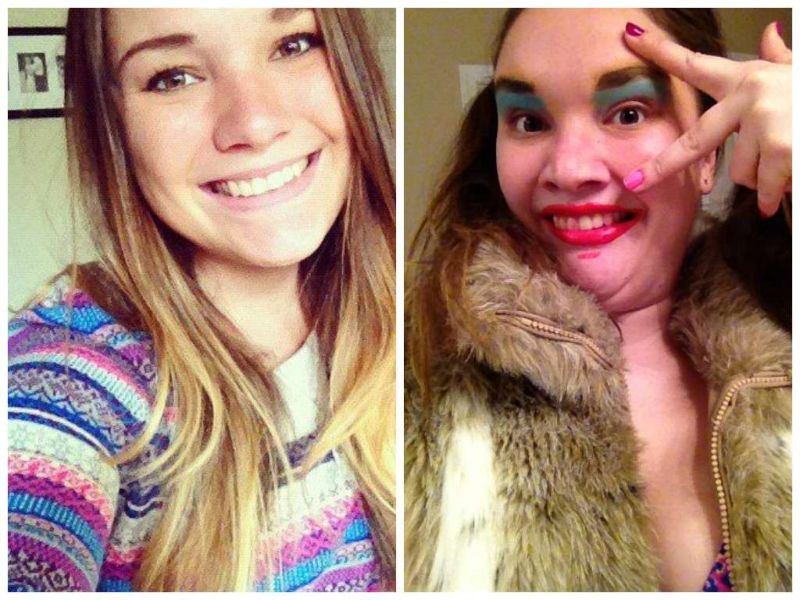 Симпатичные девушки корчат смешные рожи, девушки дурачатся