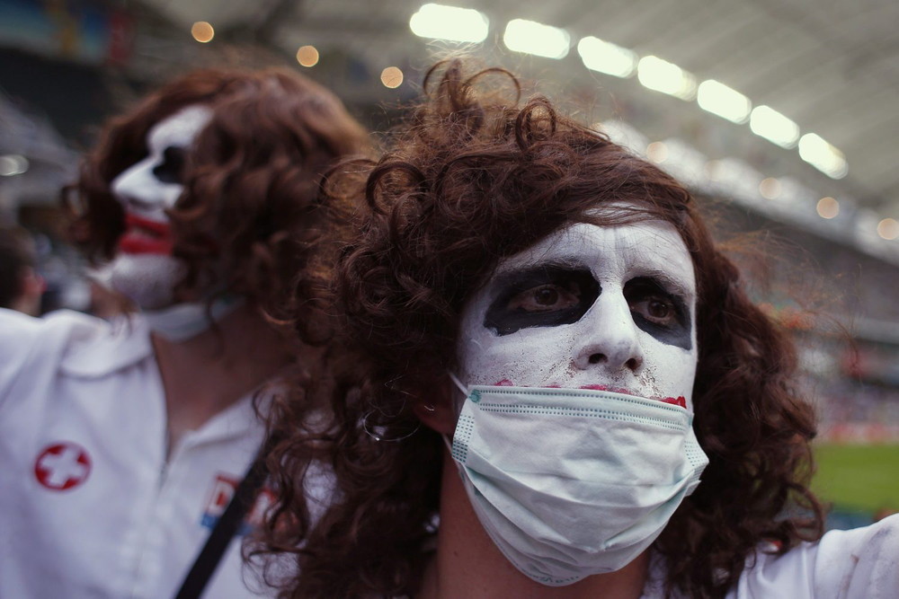 фанаты регби-7 Гонконг, чемпионат по регби-7 в Гонконге, отборочный турнир, сумасшедшие костюмы