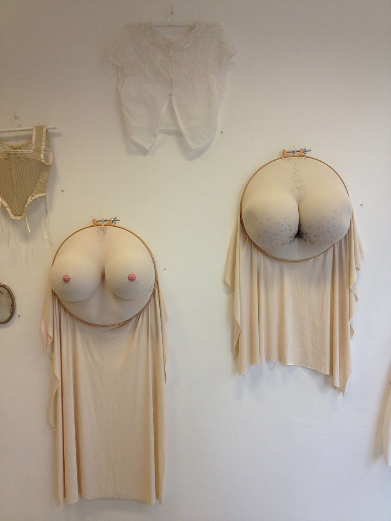 Салли Хеветт, Sally Hewett, Художница вышивает волосатые соски, растяжки, целлюлит 