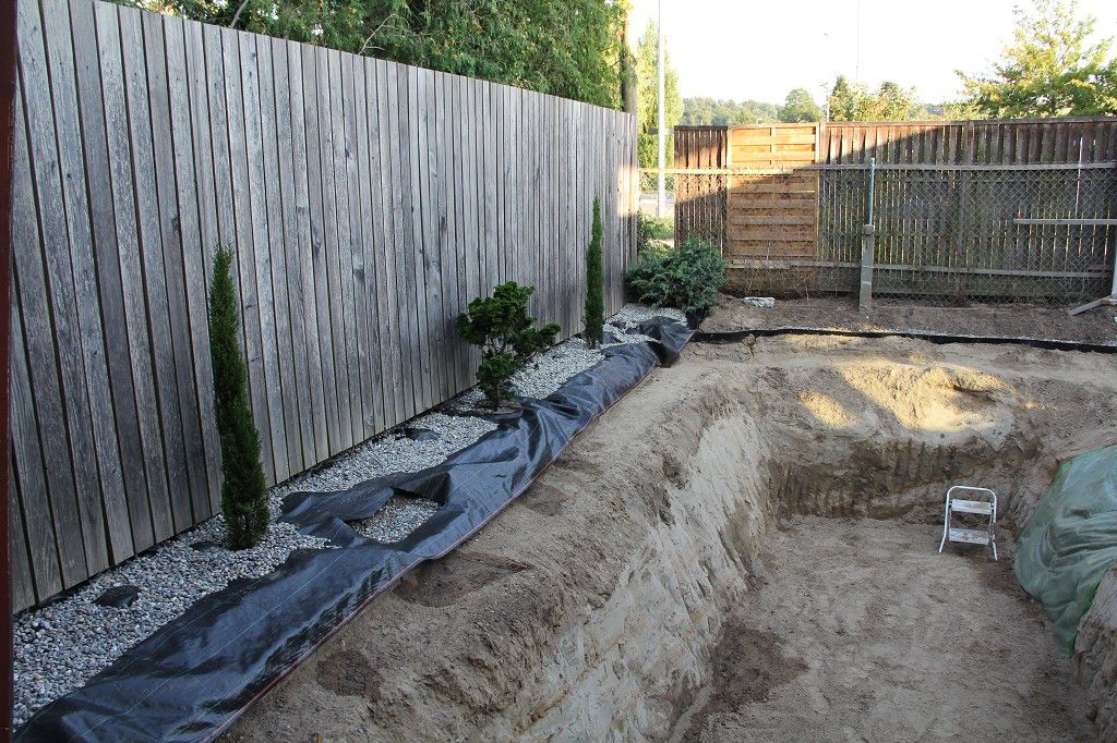 бассейн на заднем дворе, бассейн своими руками, бассейн дома