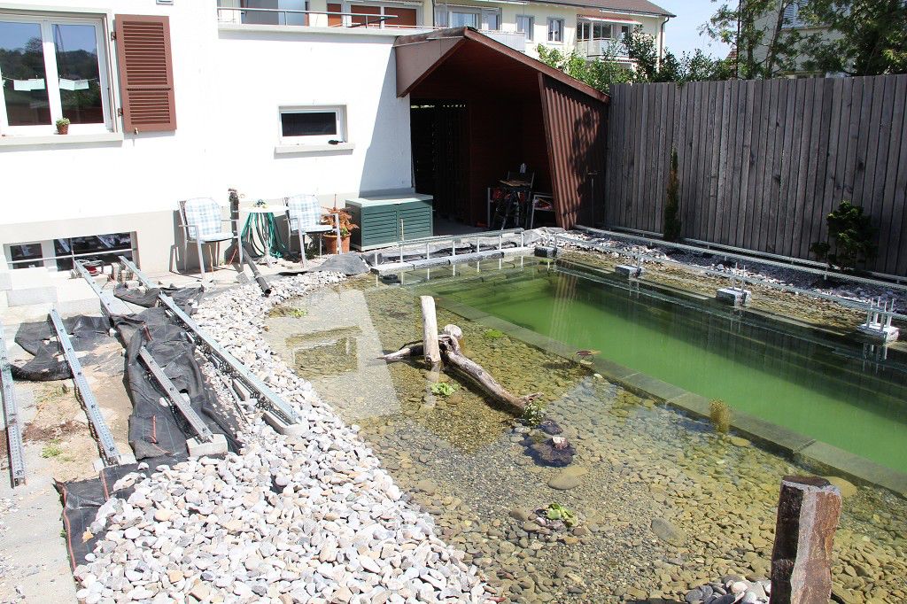 бассейн на заднем дворе, бассейн своими руками, бассейн дома