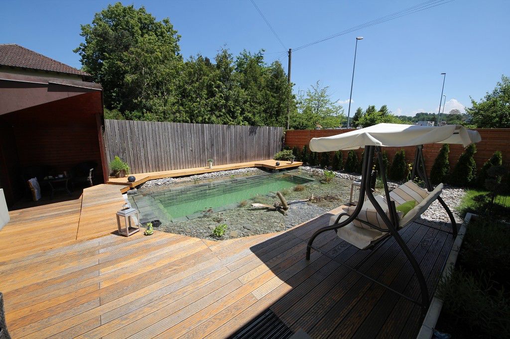 бассейн на заднем дворе, бассейн своими руками, бассейн дома