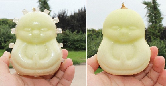 фрукты и овощи в виде знаменитостей, тыква в форме Мао Цзедуна