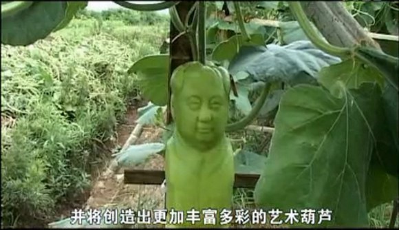 фрукты и овощи в виде знаменитостей, тыква в форме Мао Цзедуна