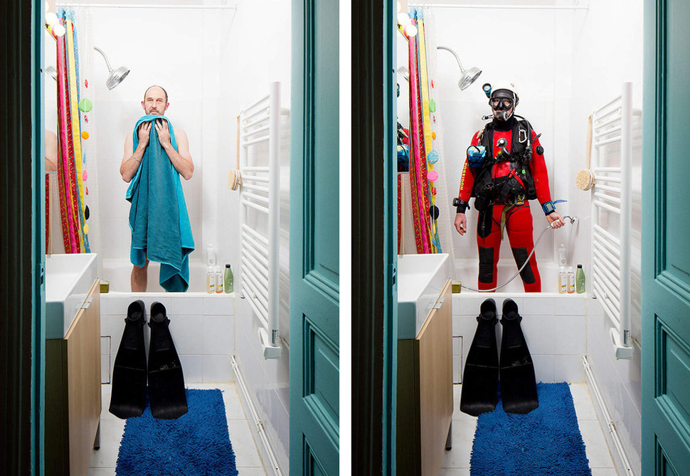 в повседневной одежда и в рабочей униформе, люди в домашнем и рабочей одежде, Workwears, Бруно Ферт, Bruno Fert