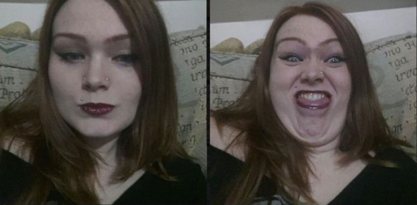 Симпатичные девушки корчат смешные рожи II Симпатичные, девушки, корчат, смешные рожи