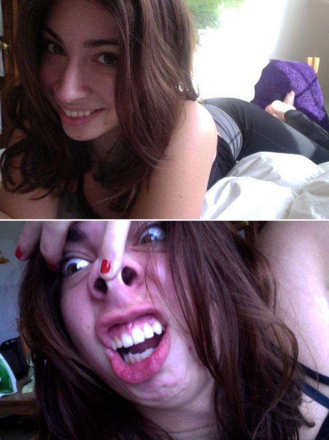 Симпатичные девушки корчат смешные рожи II Симпатичные, девушки, корчат, смешные рожи