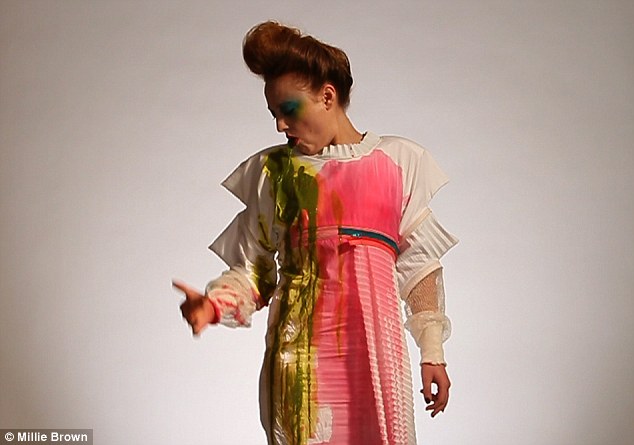 арт, рвота, художница, Милли Браун, Millie Brown