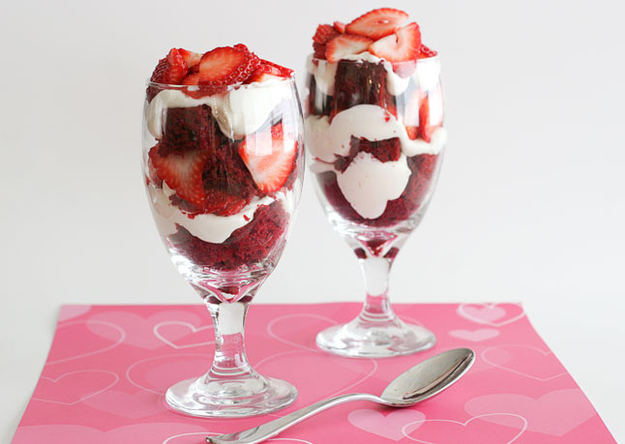 Красные десерты, ко Дню святого Валентина