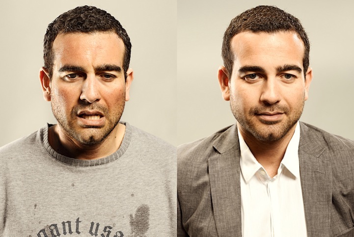 до и после пробежки, Саша Гольдбергер, Sacha Goldberger, спорт, бег, люди