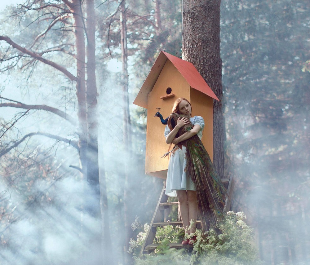 сюрреалистическая фотографии, Катерина Плотникова, фотограф, люди и животные в гармонии