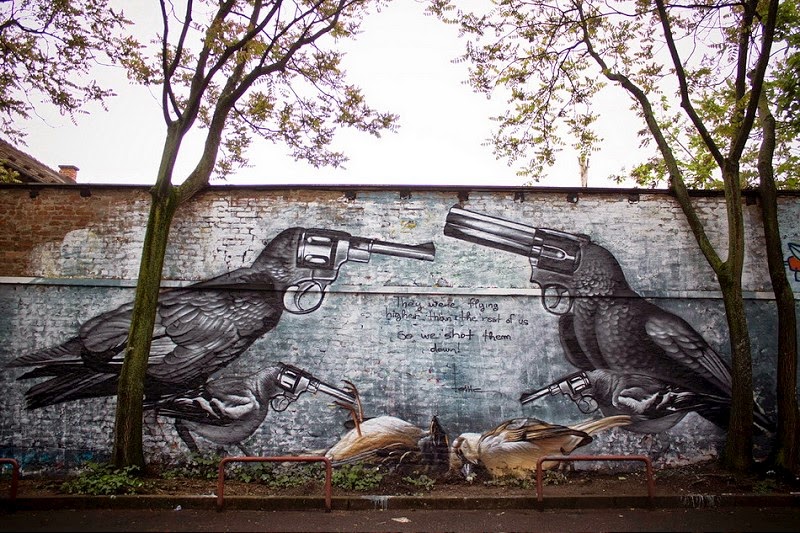 стрит-арт уличные художники рисунки на стенах, лучший стрит-арт апреля