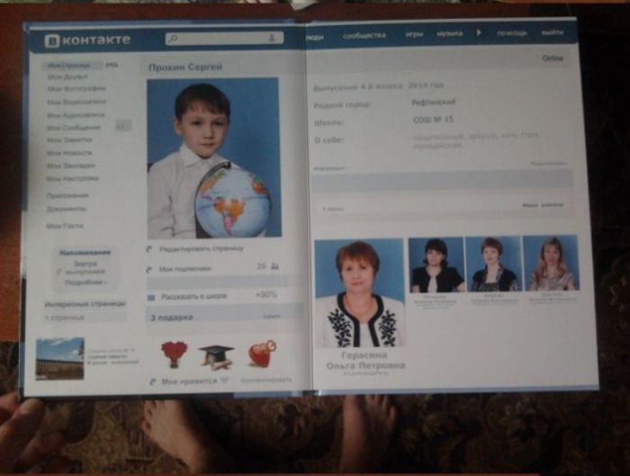 современный школьный альбом, креативный выпускной альбом