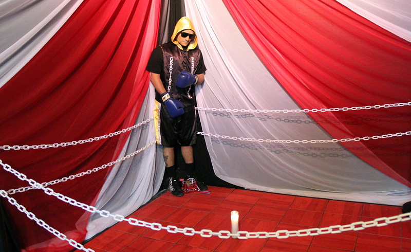 ринг, похороны боксёра,  Кристофер Ривера Амаро,Christopher Rivera Amaro 