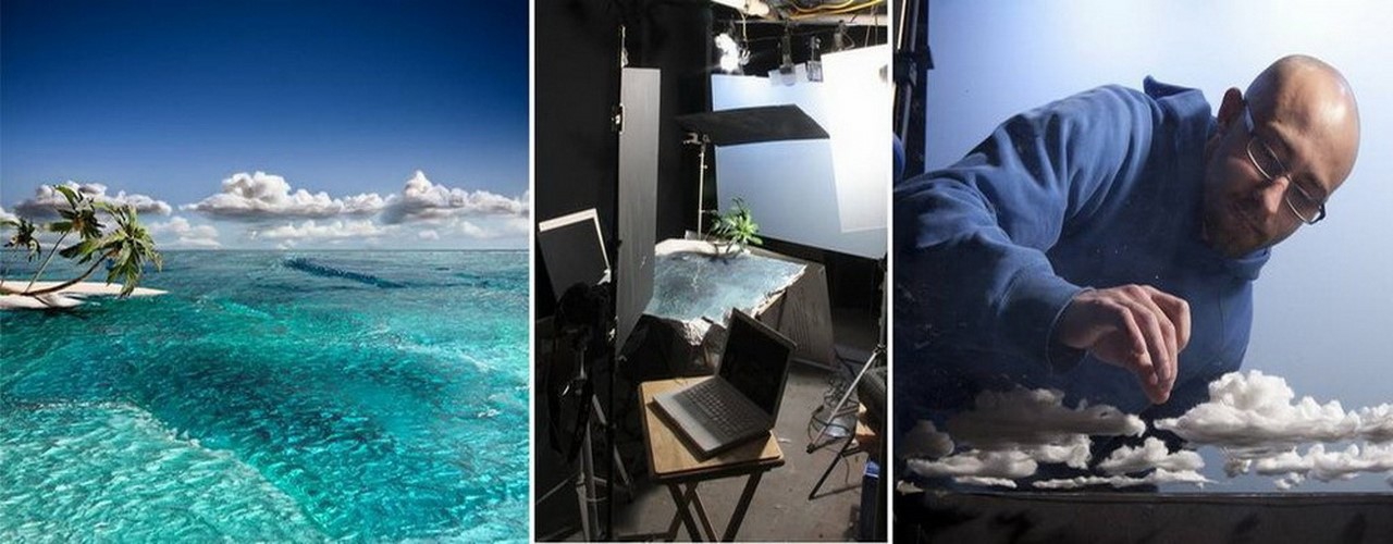 пейзажи, рукотворные, объямные иллюстрации, Matthew Albanese