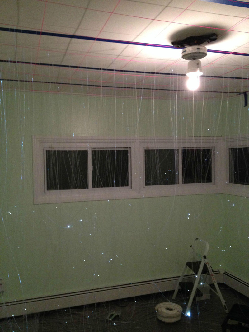 Звездное небо, в комнате будущего ребенка, сына, своими руками