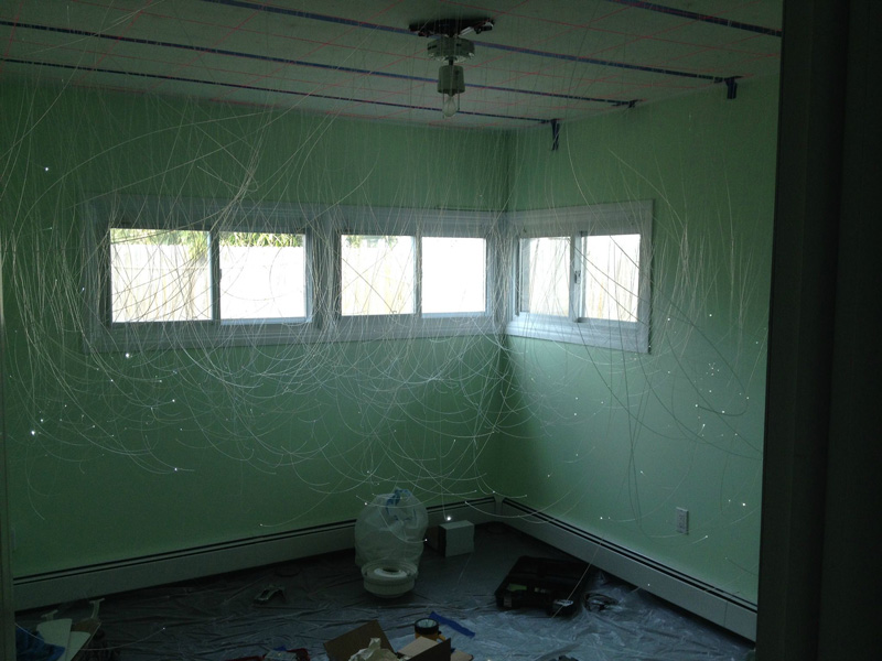 Звездное небо, в комнате будущего ребенка, сына, своими руками