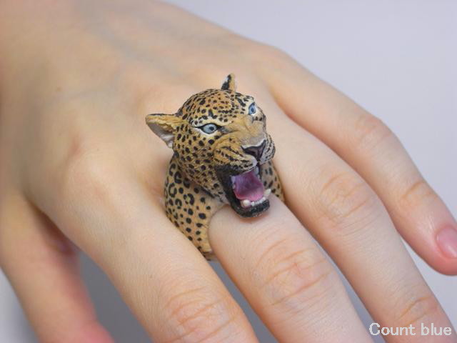 Очаровательные кольца в виде животных от Дзиро Миура животные кольца, художник Дзиро Миура, Jiro Miura, скульптуры из полимерной шлины