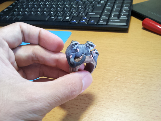 Очаровательные кольца в виде животных от Дзиро Миура животные кольца, художник Дзиро Миура, Jiro Miura, скульптуры из полимерной шлины