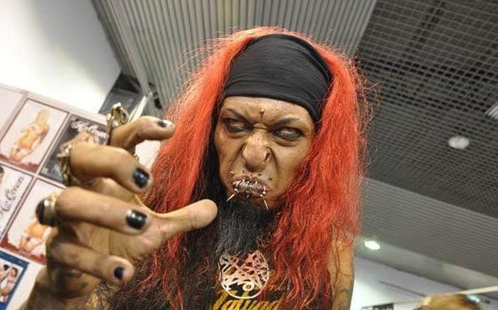 Caim Divell, настоящий дьявол из Колумбии, El diablo Colombiano, самые страшные модификации, 