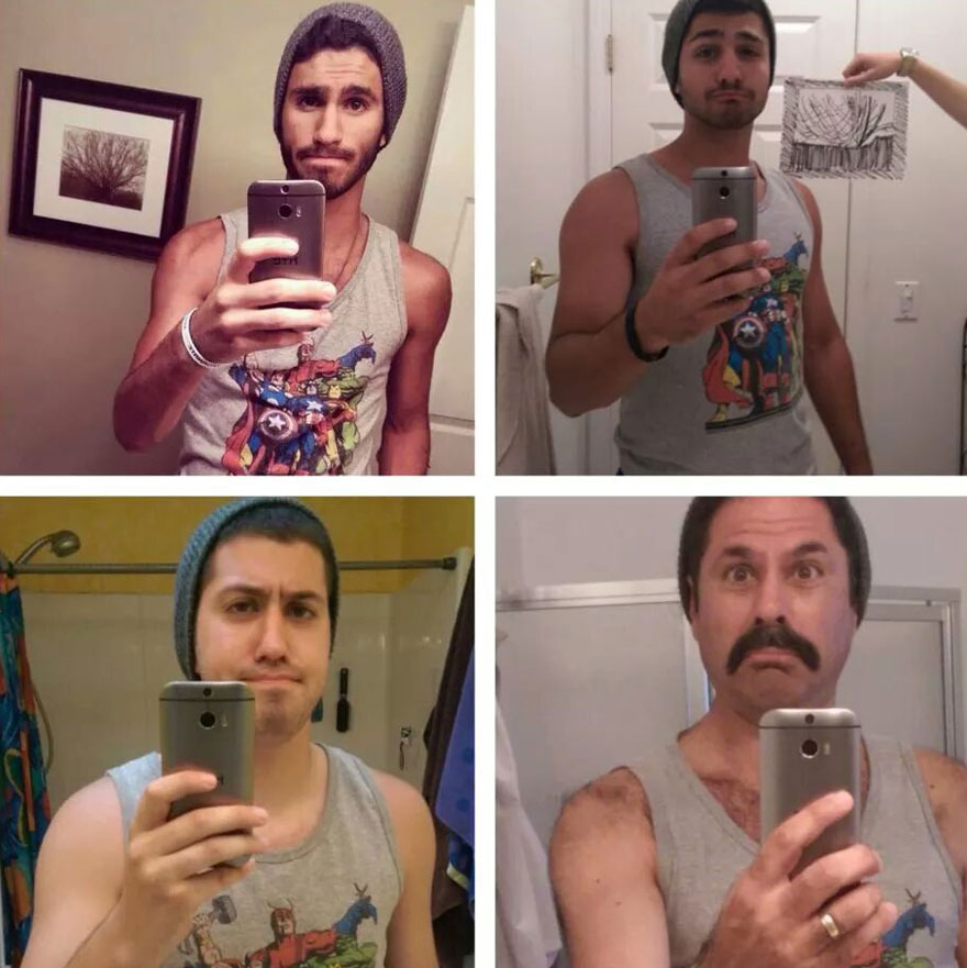 повторили фото сына, фото в повторили родители, родители пошутили фото сын