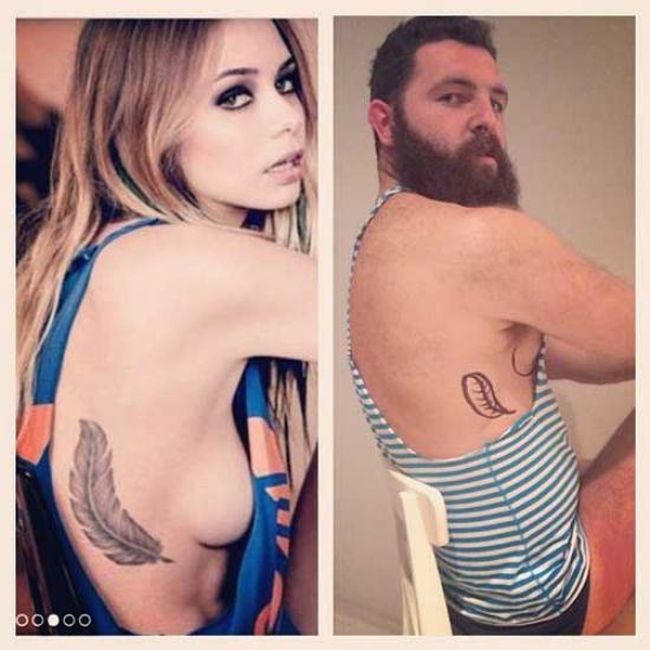 Tinder Тиндер, Джаррод Аллен Jarrod Allen, Tinderfella, Парень создаёт смешные пародии на типичные фотографии девушек