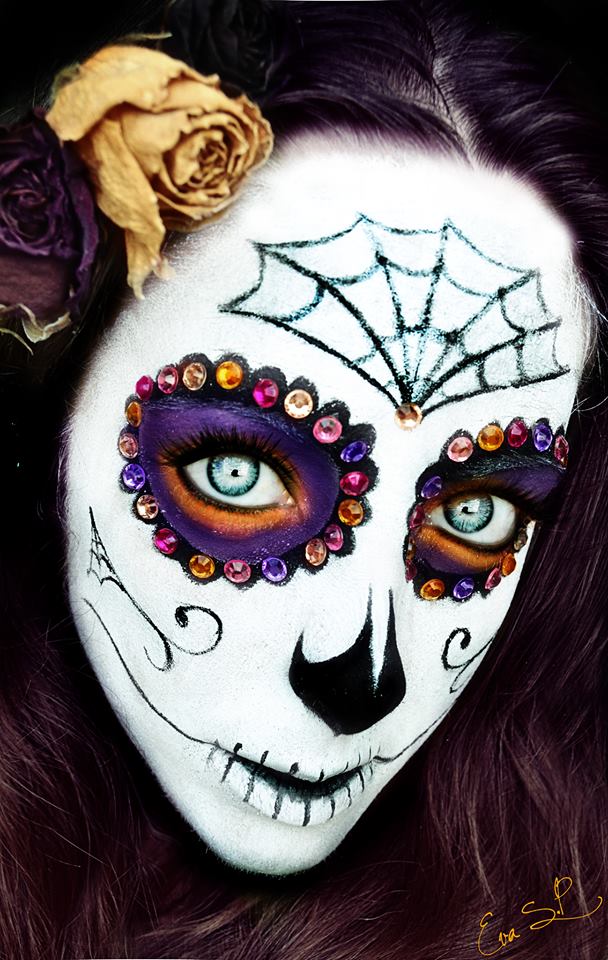 Halloween make up, Ева Пернас, Eva Senín Pernas, макияж Хэллоуин