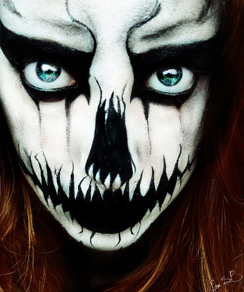Halloween make up, Ева Пернас, Eva Senín Pernas, макияж Хэллоуин