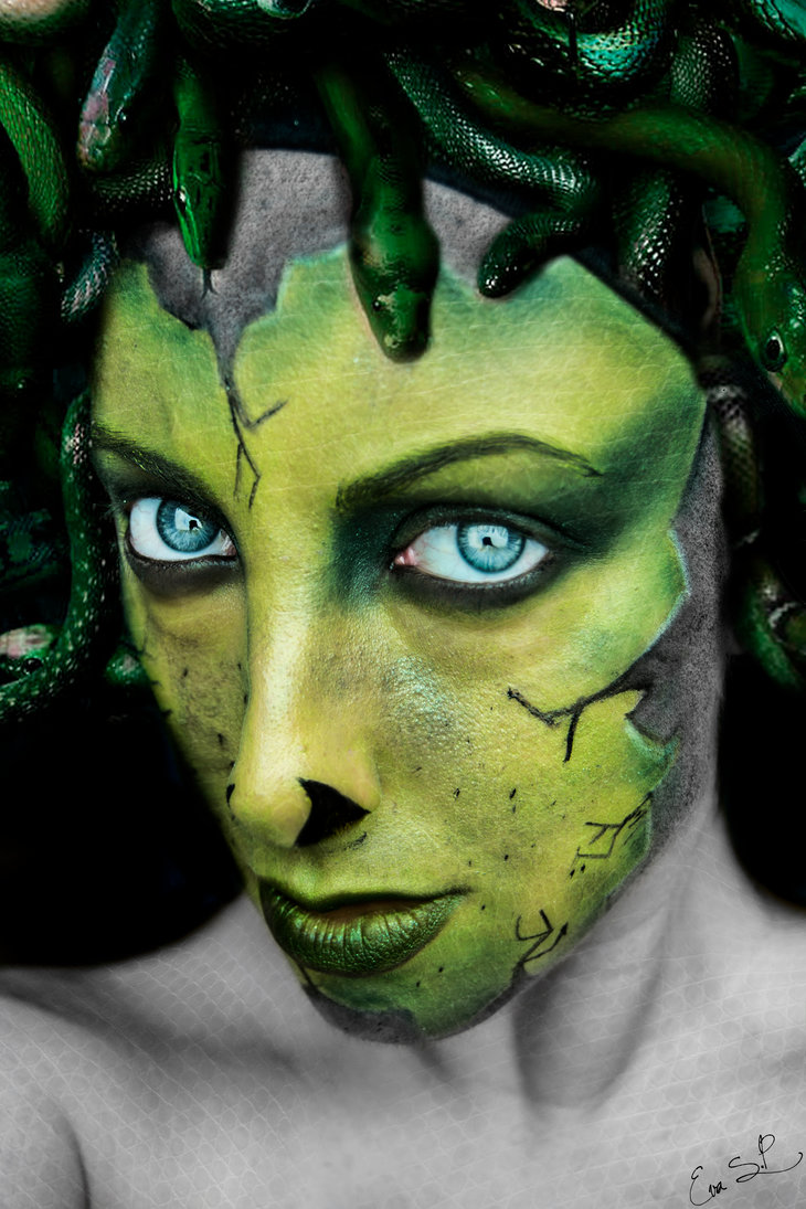 Halloween make up, Ева Пернас, Eva Senín Pernas, макияж Хэллоуин