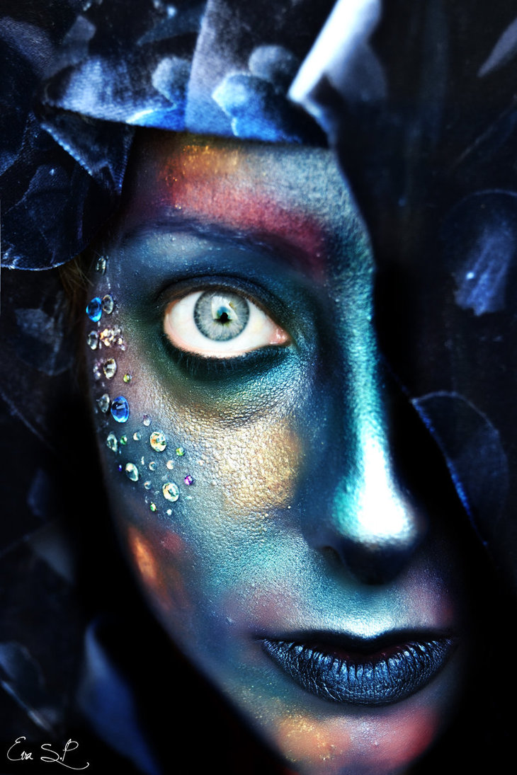 Halloween make up, Ева Пернас, Eva Senín Pernas, макияж Хэллоуин