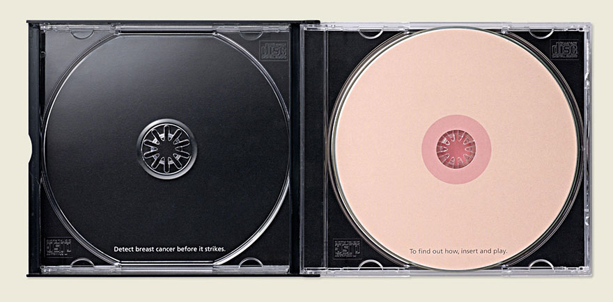 Сверхкреативная реклама, посвященная проблеме рака молочной железы октябрь рак молочной железы, креативные постеры рак молочной железы,