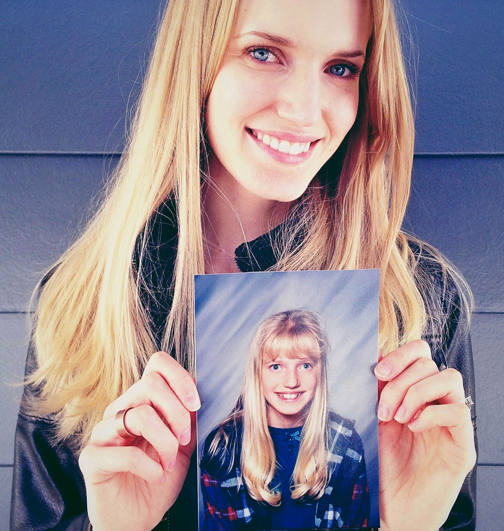 Проект неловкие годы. Люди, позирующие со своими детскими фотографиями Проект неловкие годы, The Awkward years project, фотограф, Мерили Оллред, Merilee Allred, взрослые, с детскими фотографиями