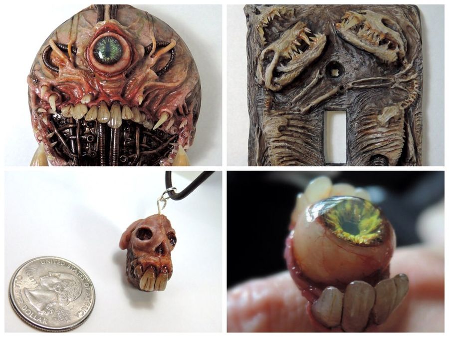 Жуткиеукрашения,  страшные украшения, Морган Лоебел, Morgan Loebel