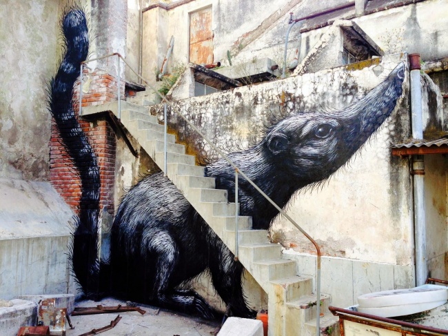 стрит-арт месяца, лучший стрит-арт за сентябрь 2014