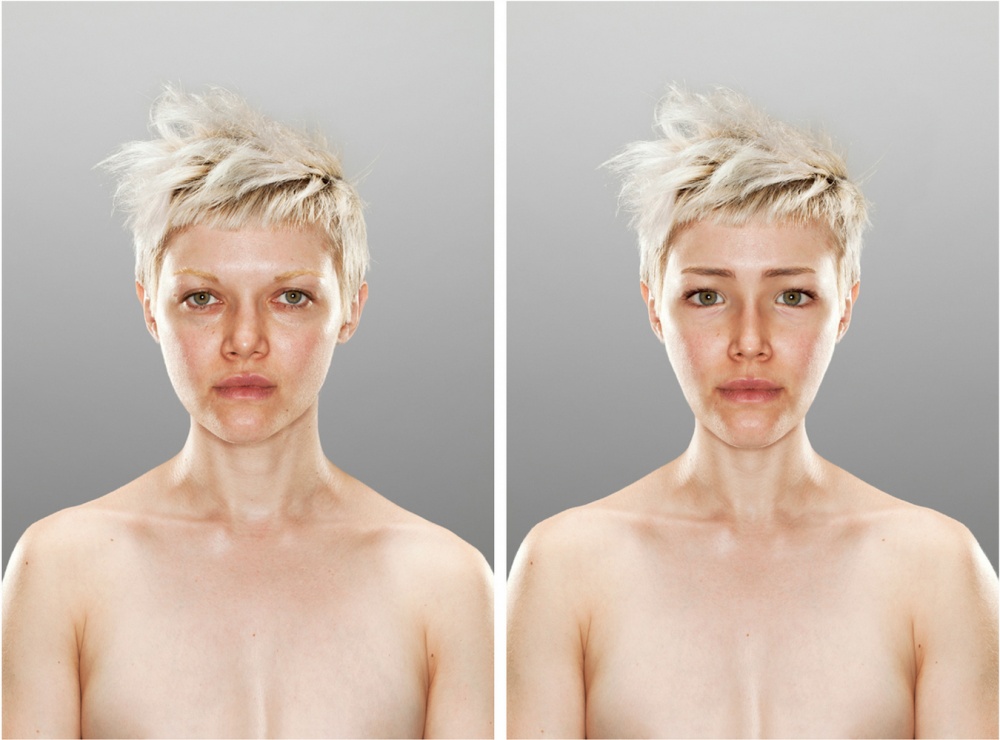 Идеальное лицо: фотопроект, позволяющий увидеть свой идеальный образ сканирование головного мозга, необычный фотопроект, Скотт Чассерот, Scott Chasserot, Original ideal