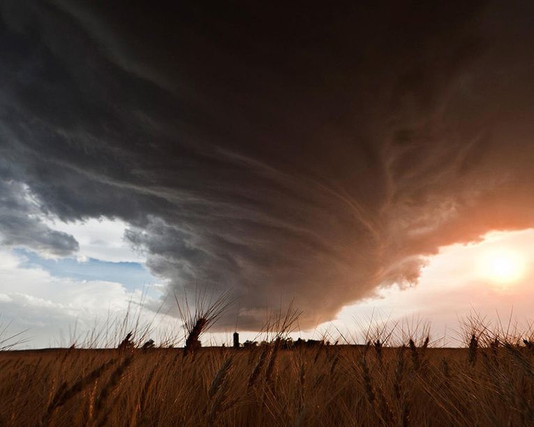 Надвигающиеся бури, надвигающийся шторм, красивые молнии, красивая гроза, мощь природы