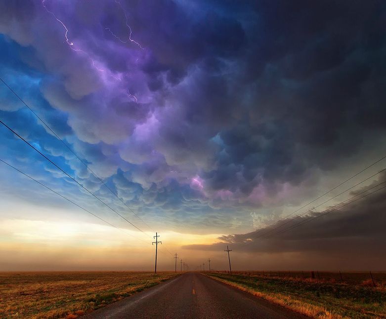 Надвигающиеся бури, надвигающийся шторм, красивые молнии, красивая гроза, мощь природы